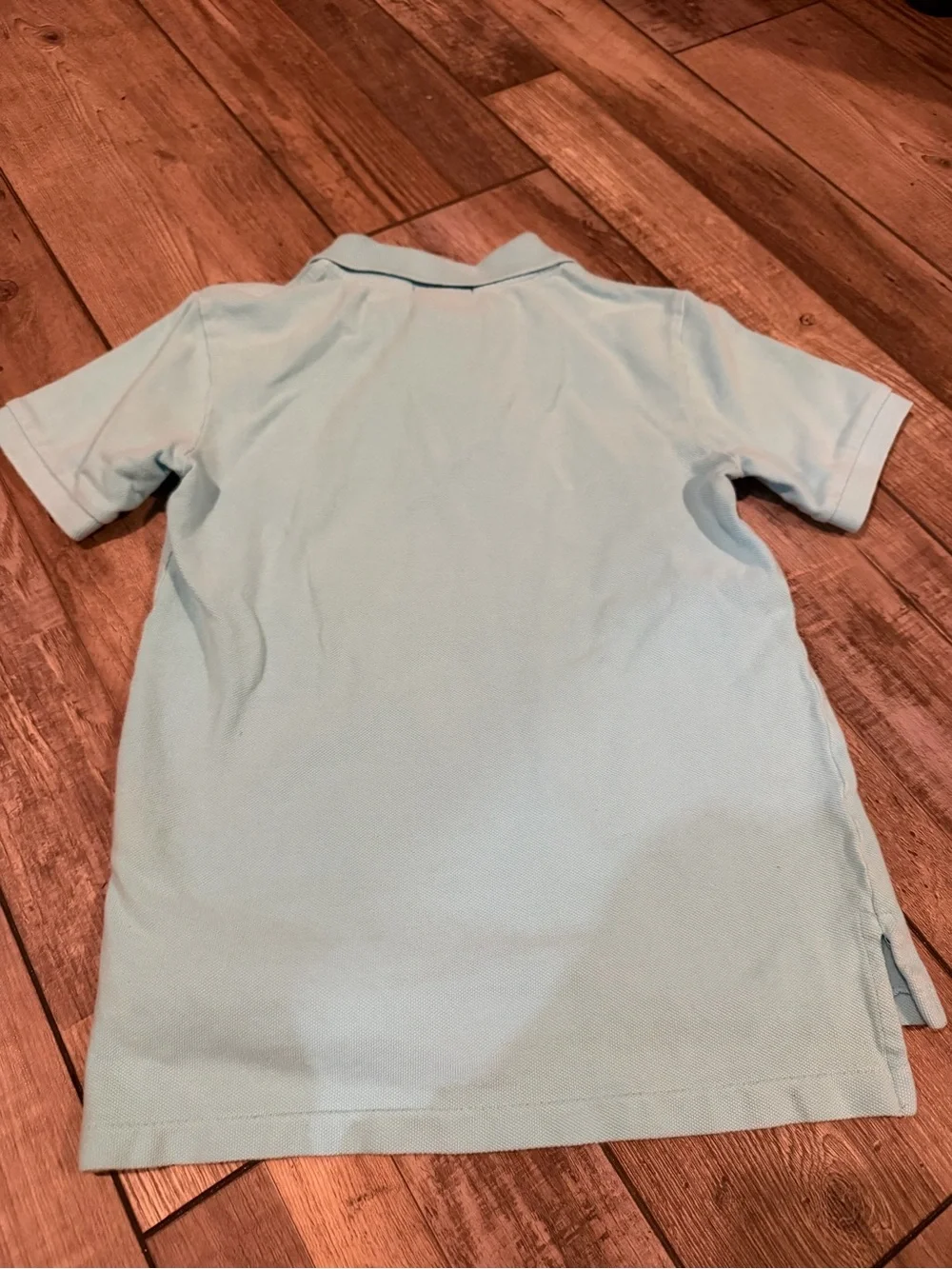 Polo by Ralph Lauren Boys' Light Blue Polo Shirt with Orange Pony Size Small